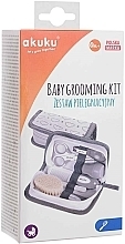 Zestaw do pielęgnacji niemowląt, szary - Akuku Hooligans Baby Care Starter Kit — Zdjęcie N5