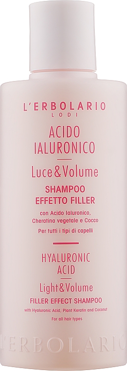 Szampon do włosów - L'Erbolario Hyaluronic Acid Light & VolumeFiller Effect Shampoo