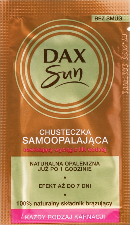 Chusteczka samoopalająca - Dax Sun Handkerchief Self-Tanning Towelette