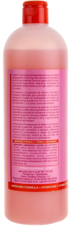 Szampon z wyciągiem z granatu - Salerm Pomegranate Shampoo — Zdjęcie N2