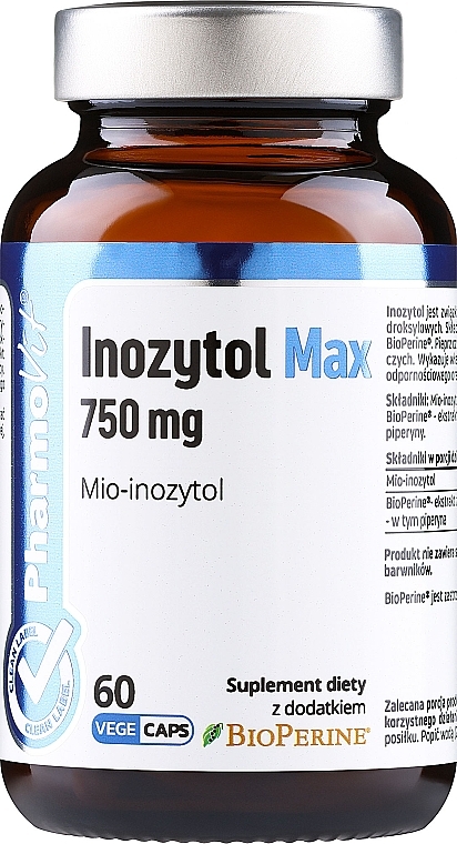 Suplement diety Inozytol Max - Pharmovit Clean Label Inozytol Max 750 Mg — Zdjęcie N1