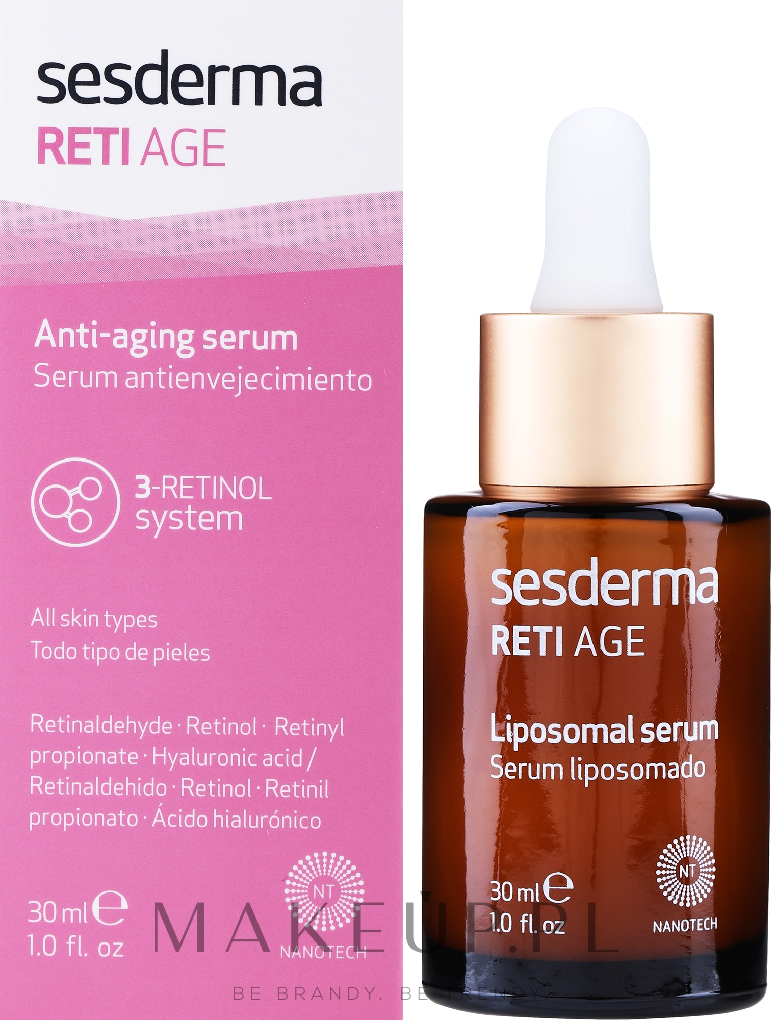 Przeciwstarzeniowe serum do twarzy - SesDerma Laboratories Reti Age Facial Antiaging Serum 3-Retinol System — Zdjęcie 30 ml