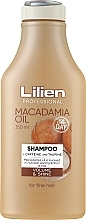 Kup Nawilżający szampon do włosów cienkich - Lilien Macadamia Oil Shampoo