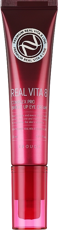 Krem witaminowy do skóry wokół oczu - Enough Real Vita 8 Complex Pro Bright Up Eye Cream — Zdjęcie N1