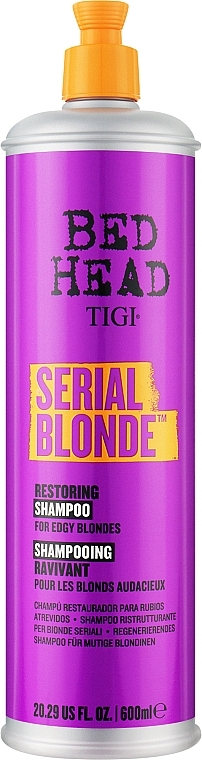 Regenerujący szampon do zniszczonych blond włosów - Tigi Bed Head Serial Blonde Shampoo — Zdjęcie N2
