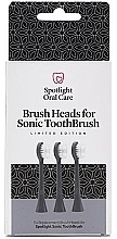 Kup Wymienne głowice do elektrycznej szczoteczki do zębów, szare - Spotlight Oral Care Sonic Head Replacements In Graphite Grey