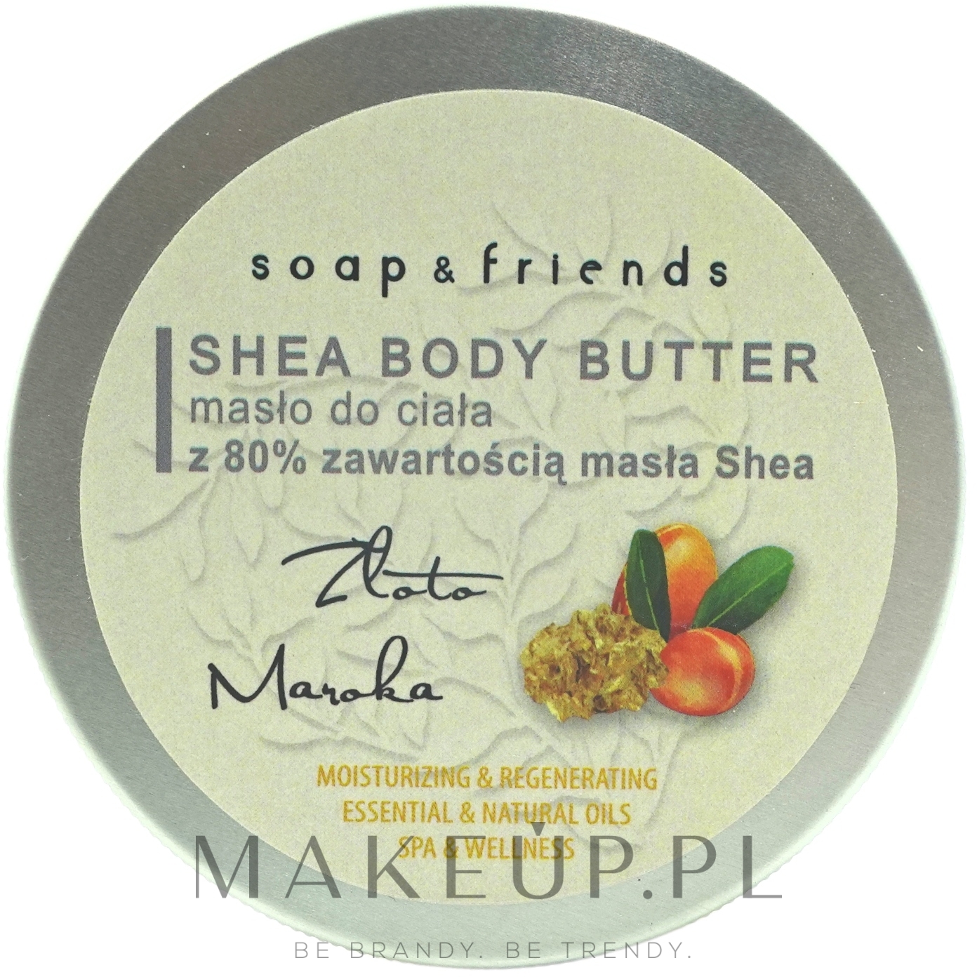 Masło do ciała z 80% zawartością masła shea Złoto Maroka - Soap&Friends Gold Of Morocco Shea Body Butter — Zdjęcie 200 ml