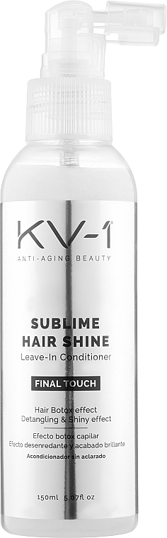Odżywka do włosów w sprayu z efektem botoksu - KV-1 Final Touch Sublime Hair Shine Leave-In Conditioner