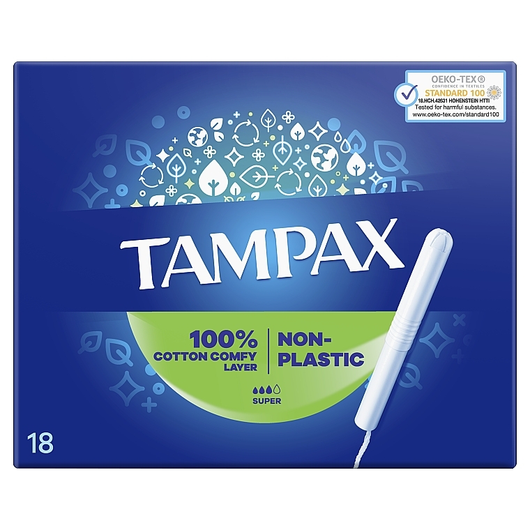 Tampony z aplikatorem, 18 szt. - Tampax Compak Super — Zdjęcie N2