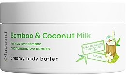 Masło do ciała o zapachu bambusa i mleka kokosowego - Nacomi Bamboo And Coconut Milk Creamy Body Butter  — Zdjęcie N1