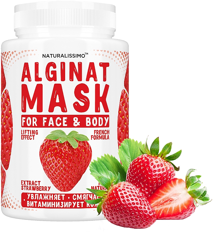 Maska alginianowa z truskawkami - Naturalissimoo Strawberry Alginat Mask — Zdjęcie N4