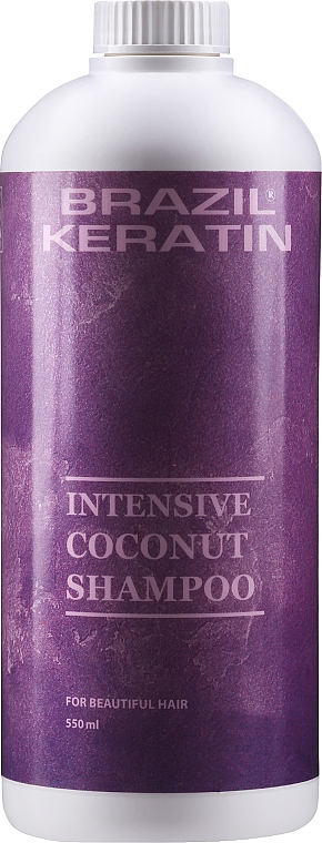 Nawilżający szampon do włosów zniszczonych - Brazil Keratin Intensive Coconut Shampoo — Zdjęcie N3