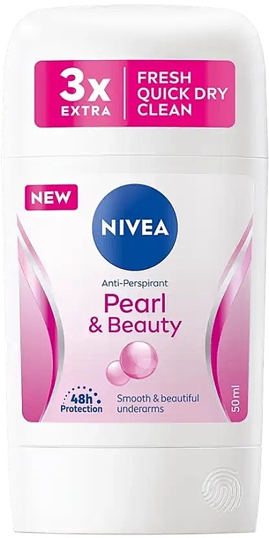 Antyperspirant w sztyfcie - NIVEA Pearl & Beauty Fresh Quick Dry Clean Anti-Perspirant — Zdjęcie N1