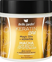 Maska do włosów farbowanych i suchych - Belle Jardin Keratin SPA Magic Oils + Keratin — Zdjęcie N1