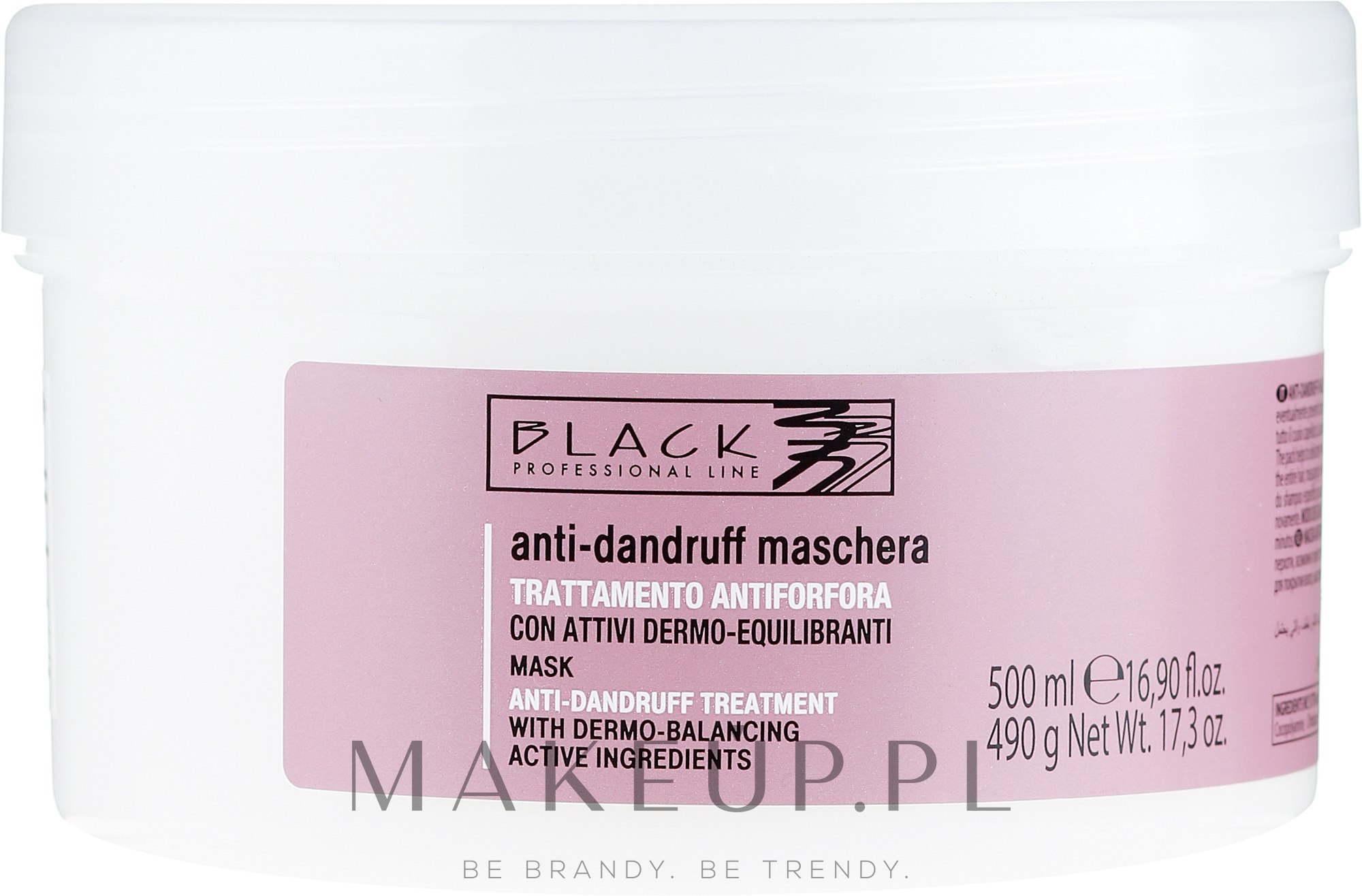 Krem-maska przeciwłupieżowa do włosów - Black Professional Line Anti-Dandruff Mask — Zdjęcie 500 ml