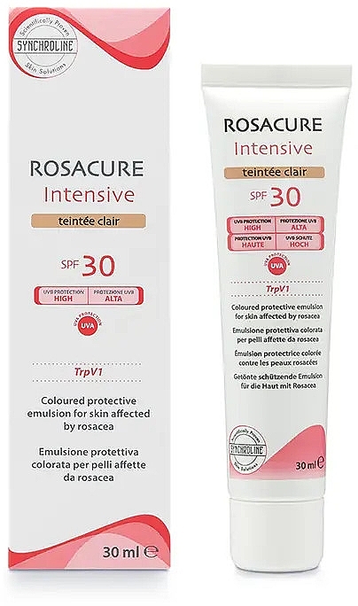 Barwiąca emulsja przeciwsłoneczna SPF30 - Cantabria Labs Rosacure Intensive Cremcolor SPF30 — Zdjęcie N1