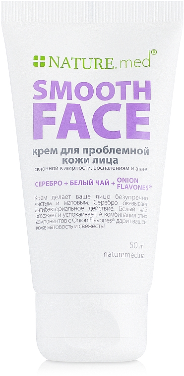 Krem do problematycznej skóry twarzy Matowa twarz - Nature.med Nature's Solution Smooth Face — Zdjęcie N2