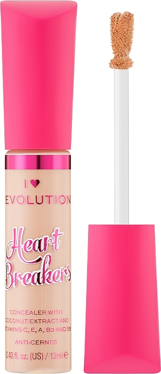 Korektor w płynie do twarzy - I Heart Revolution Heartbreakers Liquid Concealer — Zdjęcie N1