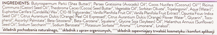 Regenerujący balsam do ust - Bielenda Eco Nature Vanilla Milk, Figs & Orange Blossom Regenerating Lip Balm — Zdjęcie N3