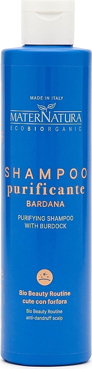 Szampon przeciwłupieżowy z łopianem - MaterNatura Anti-Dandruff Shampoo with Burdock  — Zdjęcie N1