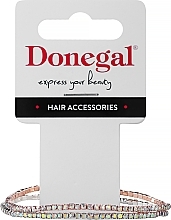 Kup Bransoletka z kryształkami, 6429, 2 szt., srebrna + jasny róż - Donegal