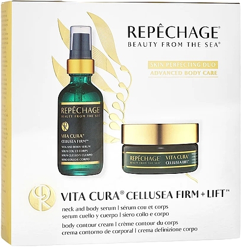 Zestaw - Repechage Vita Cura CelluSea Firm + Lift (body/serum/60ml + body/cr/50ml) — Zdjęcie N1