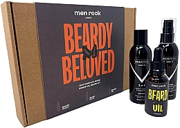 Zestaw - Men Rock Beardy Beloved Kit (b/wash/100ml + b/balm/100ml + b/oil/30ml) — Zdjęcie N2