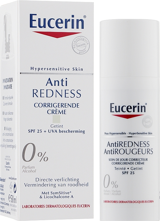 Korygujący krem na zaczerwienienia - Eucerin AntiRedness Concealing Day Care SPF 25 — Zdjęcie N2