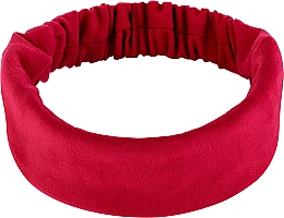 Opaska na głowę z ekozamszu, czerwona Suede Classic - MAKEUP Hair Accessories — Zdjęcie N1