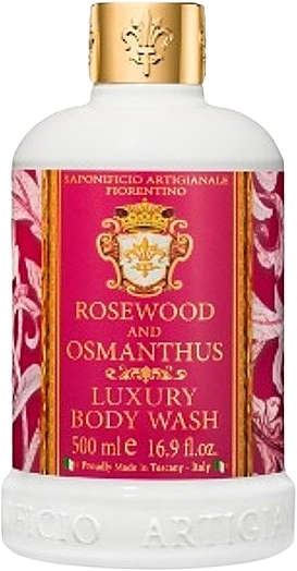 Żel pod prysznic Drzewo różane i Osmantus - Saponificio Artigianale Fiorentino Rosewood And Osmatus Luxury Body Wash — Zdjęcie N1