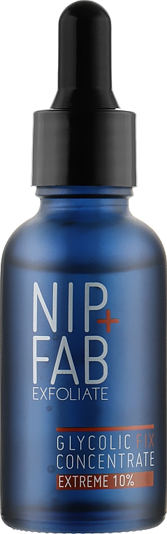 Koncentrat na noc do twarzy z kwasem glikolowym - NIP + FAB Glycolic Fix Extreme Booster 10%  — Zdjęcie N1