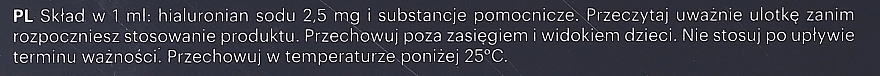 Preparat do biorewitalizacji na bazie kwasu hialuronowego z biotyną - Mesoestetic Mesohyal Biotin — Zdjęcie N3