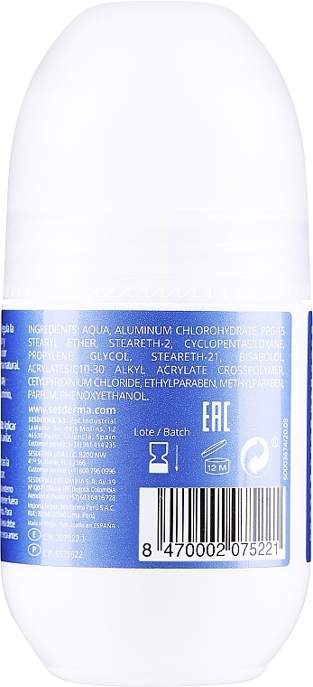 Antyperspirant w kulce dla mężczyzn - SesDerma Laboratories Dryses Deodorant For Men — Zdjęcie N2