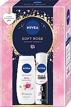 Zestaw - NIVEA Soft Rose (sh/gel/250ml + deo/150ml) — Zdjęcie N1