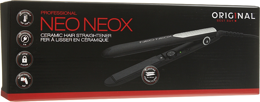 Prostownica do włosów, czarna - Original Best Buy NeoNeox Straightener 40w — Zdjęcie N5