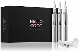 Kup Zestaw do wybielania zębów - Coco Glam Hello Coco Teeth Whitening LED Kit
