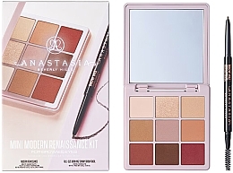 Zestaw - Anastasia Beverly Hills Mini Modern Renaissance Brow Wiz Kit Medium Brown (eye/shadow/7.5g + brow/penc/0.08g) — Zdjęcie N1