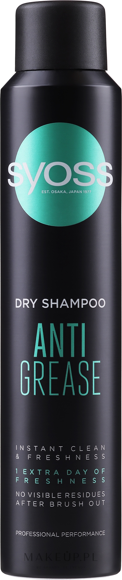 Suchy szampon do włosów przetłuszczających się - Syoss Anti-Grease Dry Shampoo — Zdjęcie 200 ml