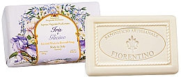 Naturalne mydło w kostce Irys i glicynia - Saponificio Artigianale Fiorentino Iris And Wisteria — Zdjęcie N2