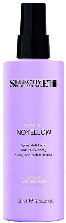 Spray bez spłukiwania eliminujący niechciane żółte odcienie - Selective Professional No Yellow Anti Yellow Spray — Zdjęcie N1