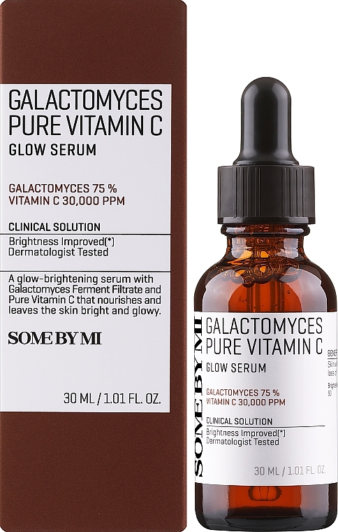 Rozjaśniające serum do twarzy z witaminą C i filtratem z grzybów - Some By Mi Galactomyces Pure Vitamin C Glow Serum — Zdjęcie N2