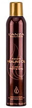 Kup Lekki lakier do stylizacji włosów z błyszczącym wykończeniem - L'anza Keratin Healing Oil Brush Thru Hair Spray