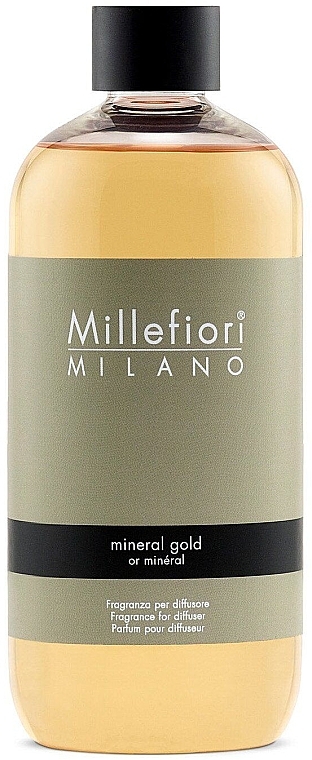 Wkład do dyfuzora zapachowego - Millefiori Milano Natural Mineral Gold Diffuser Refill — Zdjęcie N1