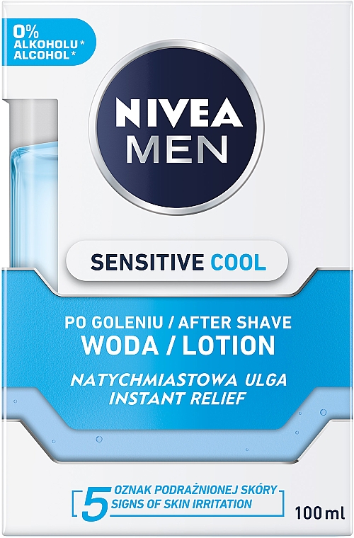 Chłodzący lotion po goleniu - NIVEA MEN Sensitive Cooling After Shave Lotion — Zdjęcie N1