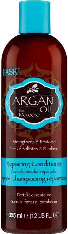 Odżywka odbudowująca do włosów z olejkiem arganowym - Hask Argan Oil Repairing Conditioner — Zdjęcie N1