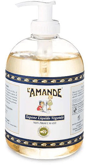 Bezzapachowe roślinne mydło w płynie - L'Amande Marseille Vegetable Liquid Soap Unscented — Zdjęcie N1