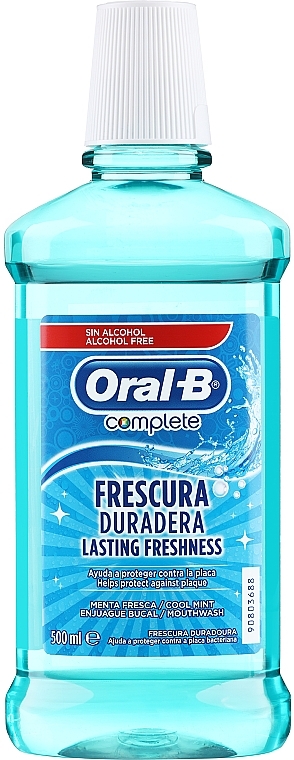 Płyn do płukania jamy ustnej Mroźna świeżość - Oral-B Complete Lasting Freshness Cool Mint — Zdjęcie N1