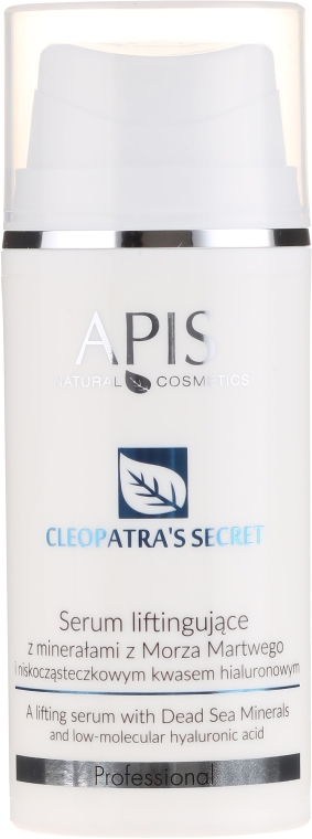 Liftingujące serum do twarzy z minerałami z Morza Martwego - APIS Professional Cleopatra's Secret