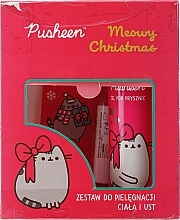 PRZECENA! Zestaw - Pusheen Merry Christmas (lip/balm/3.8g + show gel/200ml) * — Zdjęcie N1