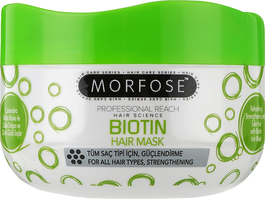Wzmacniająca maska do włosów - Morfose Biotin Mask — Zdjęcie N1